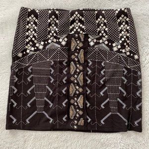 NWT | Free People beaded mini skirt